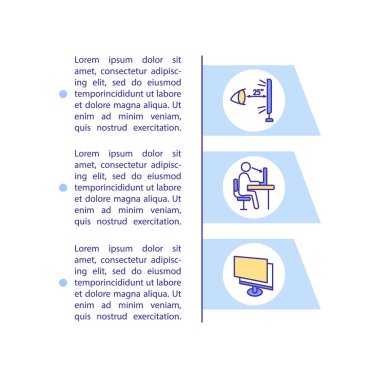 Dijital gözlerin önlenmesi, metin ile konsept simgesini zorlar. Görüşle ilgili bir sorun. Sağlık ve ıslah hizmetleri. PPT sayfa vektör şablonu. Broşür, dergi, kitapçık tasarım ögesi doğrusal çizimler