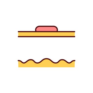 Arttırılmış cilt şişmesi RGB renk simgesi. Cilt kanseri tespit edildi. Alerjik reaksiyon. Vücudunda benler ve şüpheli noktalar var. Acı verici, kırmızı sivilce. Sedef hastalığı. İltihaplı pigmentli bölge. İzole vektör illüstrasyonu