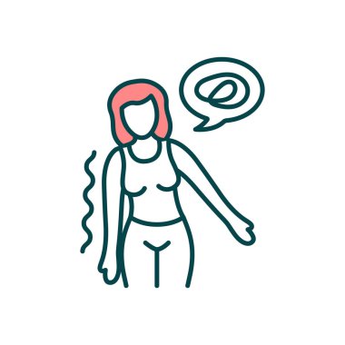 Alzheimer hastalığı RGB renk ikonu. Kafa karışıklığı, kafa karışıklığı. Yürüme güçlüğü. Bilişsel fonksiyon kaybı. Bunama belirtileri kötüleşiyor. İlerleyen nörolojik bozukluk. İzole vektör illüstrasyonu