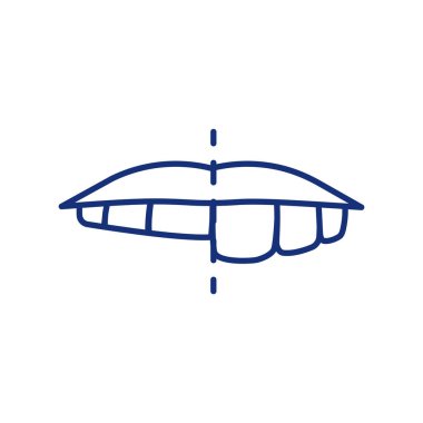 Kırık dişli RGB renk simgesi. Bruksizm. Diş durumu. Uyurken diş gıcırdatmak. Çatırdayan, çiğnenen yüzeyler. Diş bakımı. Ağız enfeksiyonu. Koruyucu diş minesi. İzole vektör illüstrasyonu