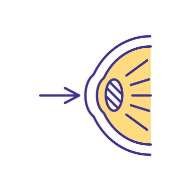 İnsan gözü RGB renk simgesi. İnsan vücudu ne kadar da ileri görüşlü. Gözlerini özel ilaçlar ve damlalarla tedavi etmek. Vizyon sistemini işten uzaklaştırıyor. İzole vektör illüstrasyonu