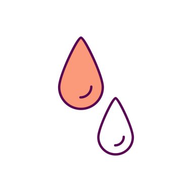 Kan testi RGB renk simgesi. Organlar kontrol ediliyor. Kan ve trombosit örneği alıyorum. Antikorlar ve tümör işaretleri tespit edildi. Tıbbi laboratuvar. Laboratuvar analizi. İzole vektör illüstrasyonu