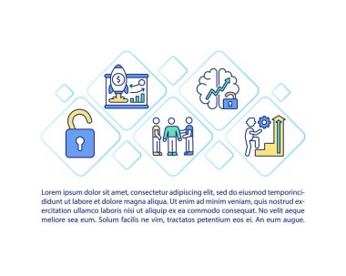 Çalışanların motivasyon stratejileri metinli konsept simgesi. Motivasyon takım çalışması PPT sayfa vektör şablonunun geliştirilmesi. Broşür, dergi, kitapçık tasarım ögesi doğrusal çizimler