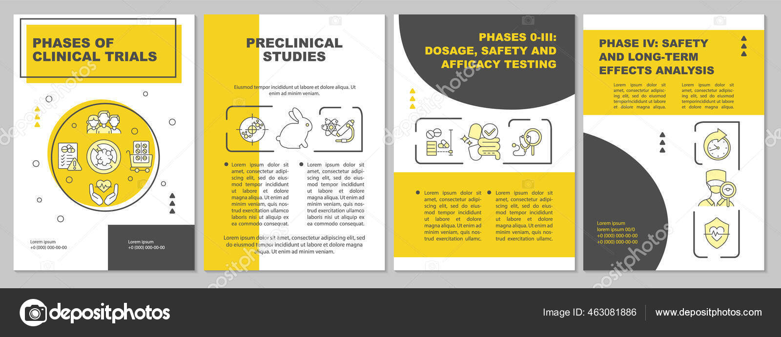 Clinical Trial Phases Brochure Template Dosage Safety Efficiency Flyer Clinical Trial Phases Brochure Template Dosage Safety Efficiency Flyer