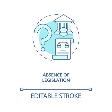 Yasama eksikliği kavramı ikonu. E-atık yönetimi ince çizgi çizimi fikrine meydan okuyor. Yasadışı sökme, geri dönüşüm ve imha. Vektör izole edilmiş RGB renk çizimi. Düzenlenebilir vuruş