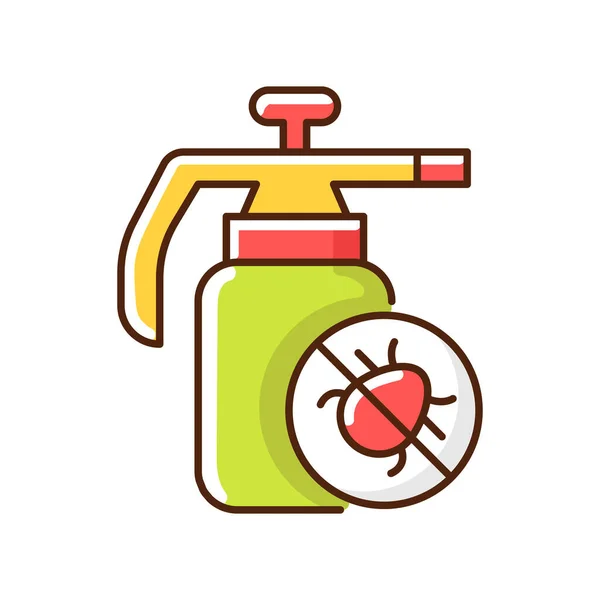 Pesticides Rgb Color Icon Substances Meant Control Pests Damaging Plants — Stock Vector