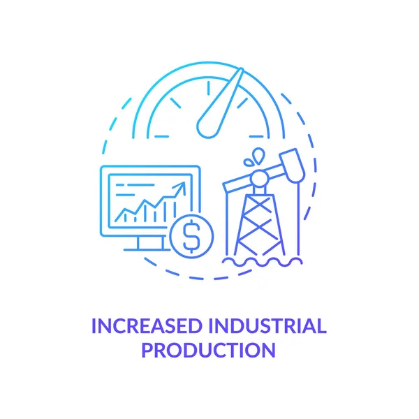 Erhöhte Industrielle Produktionskonzept Symbol Ölpreis Idee Dünne Linie Illustration Bedarf — Stockvektor