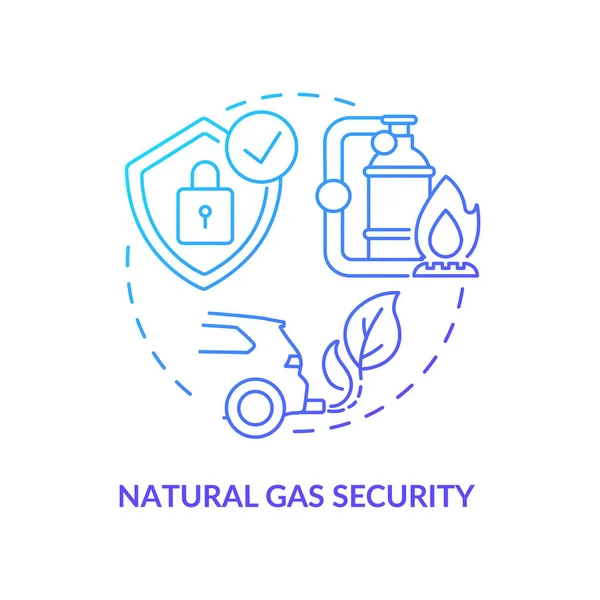 Sicherheitskonzept Erdgas Die Idee Der Energiesicherheit Ist Ein Schmaler Grat — Stockvektor