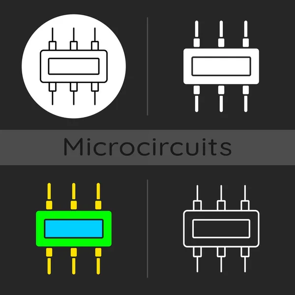 Conector Icono Tema Oscuro Dispositivo Electromecánico Utilizado Para Unir Conductores — Vector de stock