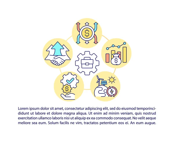 Metinli bir Sri-portföy konsept satır simgeleri oluşturmak. Kopya uzayı ile PPT sayfa vektör şablonu. Broşür, dergi, gazete tasarımı. Beyaz üzerine bütçe yönetimi doğrusal illüstrasyonları