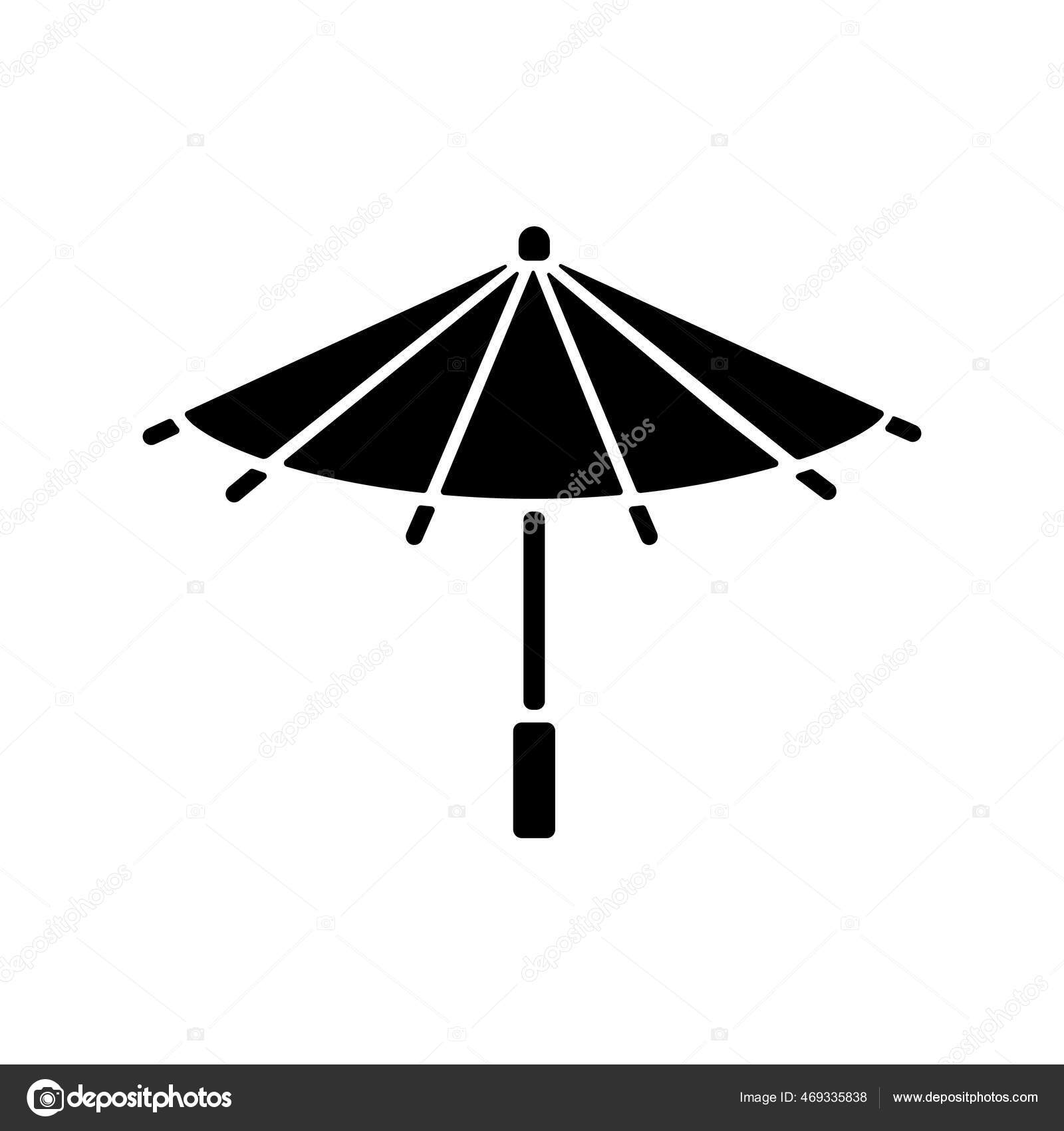 Immagini vettoriali stock di Sagoma ombrello cinese | DepositPhotos, image size:1600x1700