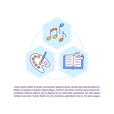 Telif hakları konsepti simgeleri ile metin ile çalışır. Kopya uzayı ile PPT sayfa vektör şablonu. Broşür, dergi, gazete tasarımı. Beyazın Telif Hakları Adaleti Doğrusal Resimleri