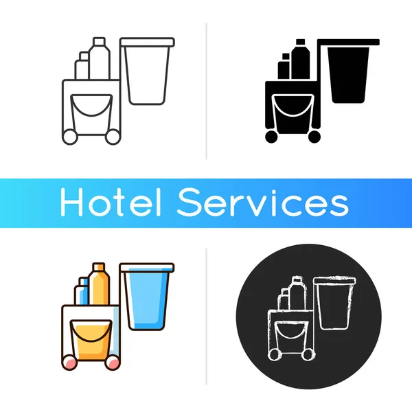 Icono Servicio Limpieza Servicio Limpieza Departamento Operativo Hotel Que Responsable — Archivo Imágenes Vectoriales