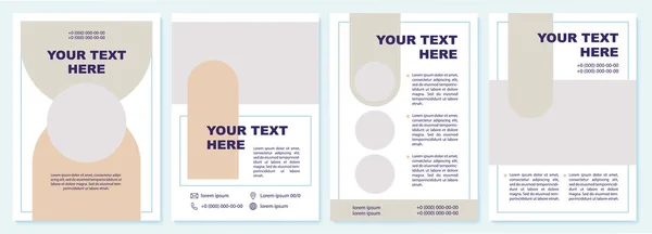 Modèle Brochure Stratégie Marketing Brochure Livret Impression Dépliants Conception Couverture — Image vectorielle