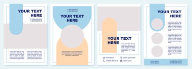 Eğitici bilgi broşürü. Broşür, broşür, broşür baskısı, kopya alanı olan kapak tasarımı. Mesajın burada. Dergiler için vektör planları, yıllık raporlar, reklam posterleri