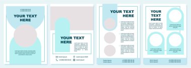 İş mavisi broşürleri hakkında bilgi. Broşür, broşür, broşür baskısı, kopya alanı olan kapak tasarımı. Mesajın burada. Dergiler için vektör planları, yıllık raporlar, reklam posterleri
