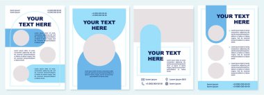 Pazarlama rehber broşürü. İş seçenekleri. Broşür, broşür, broşür baskısı, kopya alanı olan kapak tasarımı. Mesajın burada. Dergiler için vektör planları, yıllık raporlar, reklam posterleri