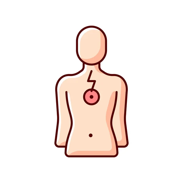 Abdominal Muscles Rgb Color Icon Posture Vector Simple Vector, Posture,  Vector, Simple PNG and Vector with Transparent Background for Free Download