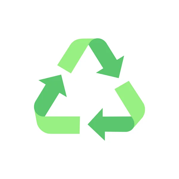 ベクトルフラットカラーアイコンのリサイクル 白い空間にゼロ廃棄物 持続可能なライフスタイルのシルエットのシンボル 責任ある消費 モバイルアプリの漫画スタイルのクリップアート 独立したRgbイラスト — ストックベクタ