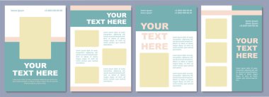 Marka tanıtım broşürü. Farkındalık artıyor. Broşür, broşür, broşür baskısı, kopya alanı olan kapak tasarımı. Mesajın burada. Dergiler için vektör planları, yıllık raporlar, reklam posterleri