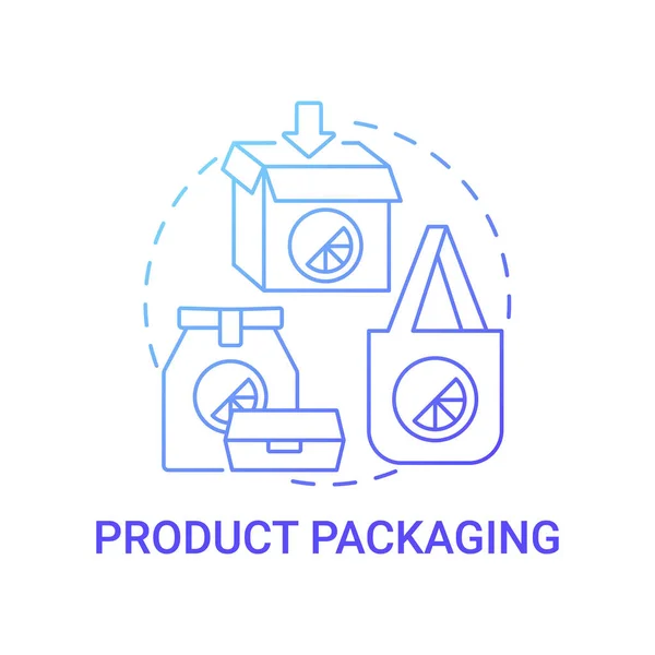 Produktverpackungskonzept Symbol Corporate Branding Abstrakte Idee Dünne Linie Illustration Unternehmensförderung — Stockvektor