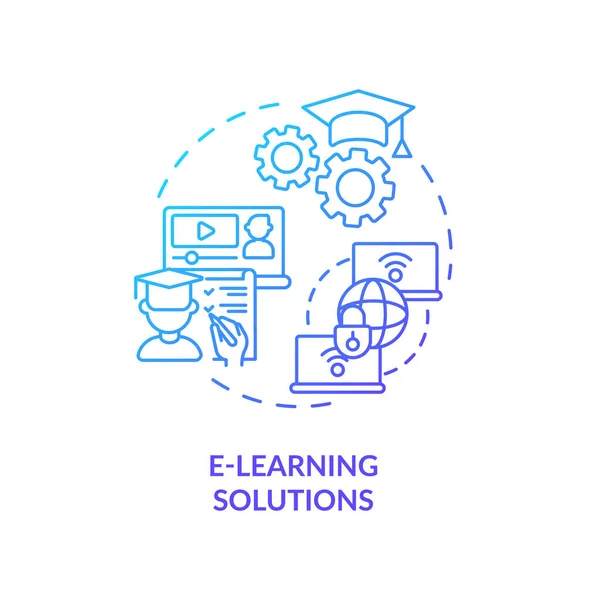 Learning Solutions Concept Icon Community Development Project Abstract Idea Thin — 스톡 벡터