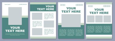 Pazarlama kampanyası broşürü. Ürün bilgileri. Broşür, broşür, broşür baskısı, kopya alanı olan kapak tasarımı. Mesajın burada. Dergiler için vektör planları, yıllık raporlar, reklam posterleri