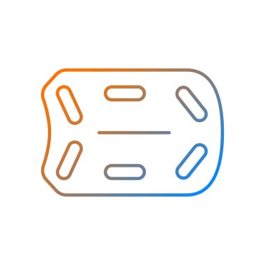 Kurtarma tahtası gradyan doğrusal vektör simgesi. Su kurtarma operasyonları. Yüzdürme cihazı. Kurban ağırlığını destekliyor. İnce çizgi renkli semboller. Modern tarz pictogram. Vektör izole çizimi