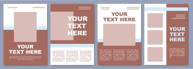 Promosyon broşür sunar. Pazarlama stratejisi. Broşür, broşür, broşür baskısı, kopya alanı olan kapak tasarımı. Mesajın burada. Dergiler için vektör planları, yıllık raporlar, reklam posterleri