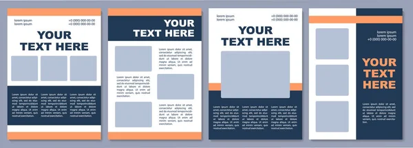 Business Proposal Brochure Template Marketing Material Flyer Booklet Leaflet Print — ストックベクタ