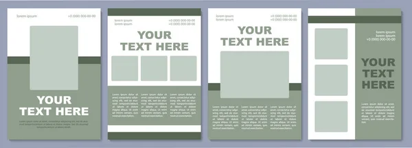 Informative Brochure Template Services Customers Flyer Booklet Leaflet Print Cover — Stockvector