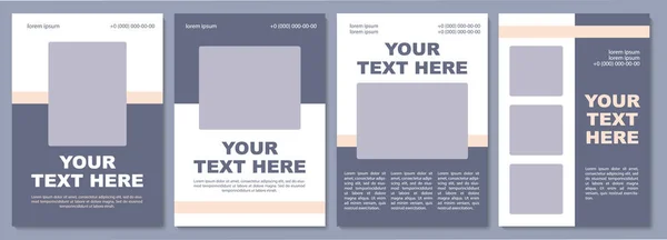 Delivery Company Goals Brochure Template Flyer Booklet Leaflet Print Cover — 图库矢量图片