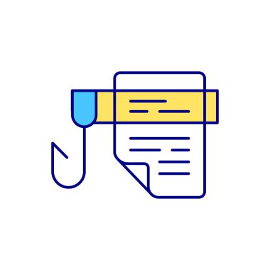 Okuyucuların dikkatini RGB renk simgesine çekmek. Yazılıyor, açılış satırları çekiliyor. İzole vektör çizimi. Dikkat dikkat, manşet basit doldurulmuş satır çizimi