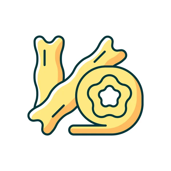 Иконка Цвета Игрушки Rgb Изолированная Векторная Иллюстрация Кожа Особой Фасоли — стоковый вектор