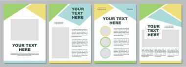 Şirket tanıtım broşürü. Broşür, broşür, broşür baskısı, kopya alanı olan kapak tasarımı. Mesajın burada. Dergiler için vektör planları, yıllık raporlar, reklam posterleri