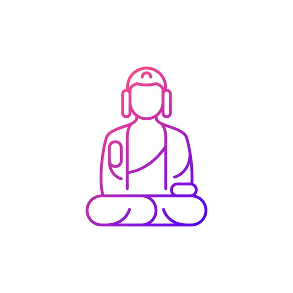 Yoga position linear icon. Thin line illustration. Yoga class