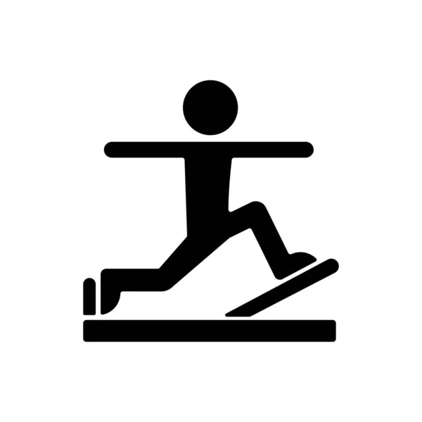 Pilates Schwarze Glyphen Ikone Online Fitness Selbstverbesserungsartikel Körperliches Und Kulturelles — Stockvektor