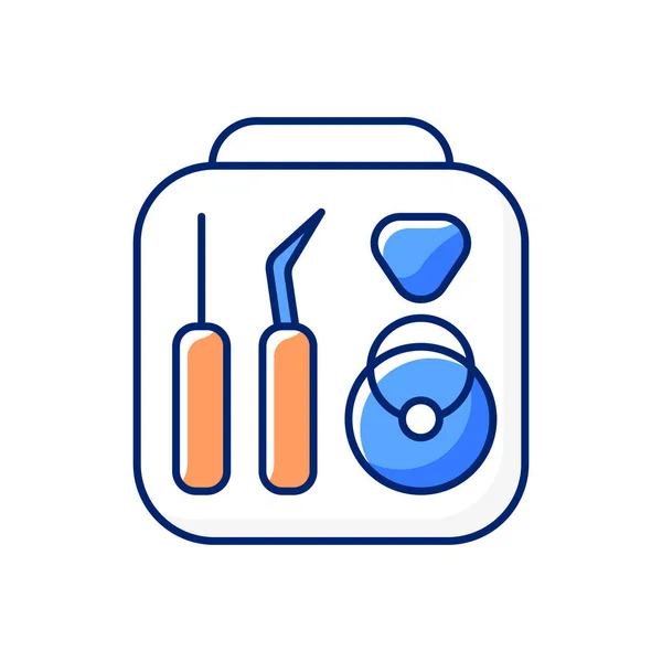 Phone Repair Kit Rgb Color Icon Renovate Toolkit Box Yourself — 图库矢量图片