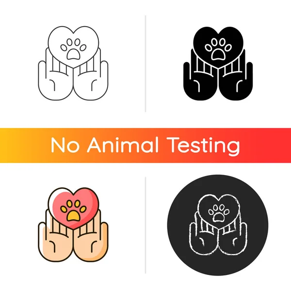 Ikona Přechodu Pro Zvířata Veterinární Péče Pro Psy Kočky Zdraví — Stockový vektor