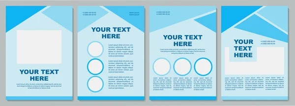 几何图形绿松石信息手册模板 小册子 封面设计与复印空间 你的文字在这里 广告海报的病媒排版 — 图库矢量图片