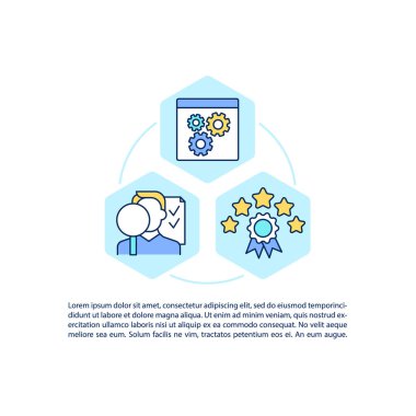 Metin ile kullanıcı deneyimi konsept satırı simgeleri geliştiriliyor. Kopya uzayı ile PPT sayfa vektör şablonu. Broşür, dergi, gazete tasarımı. Beyaz üzerinde yüksek kaliteli UX tasarım doğrusal çizimler