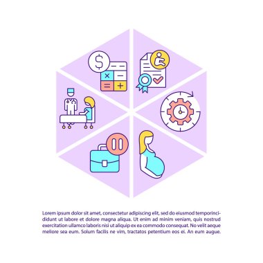 Annelik konsept satırı simgelerini mesajla bırak. Kopya uzayı ile PPT sayfa vektör şablonu. Broşür, dergi, gazete tasarımı. Beyaz üzerinde çocuk doğrusal illüstrasyonları sonra dikkat etmek için bırakın