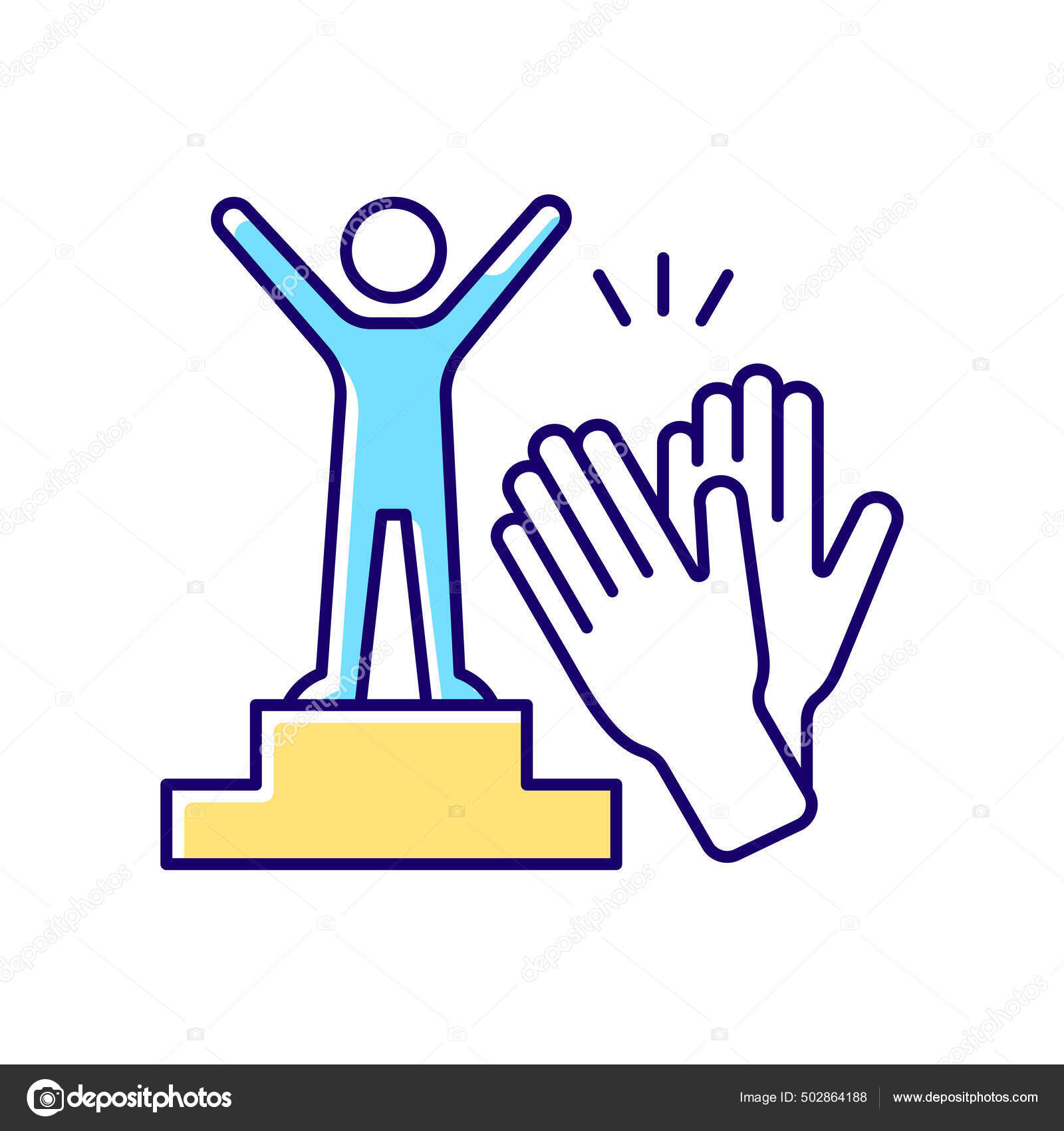 Anerkjennelse Godkjenning Rgb Fargeikon Søker Ros Takknemlighet Ekstrem  Motivasjon Ansatte stockvektor © IMG visuals icons #502864188, image size:1600x1700