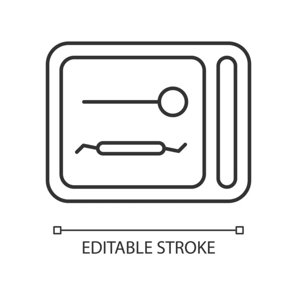 Sterilizer Disinfection Box Linear Icon Light Device Disinfecting Medical Tools — Stock Vector