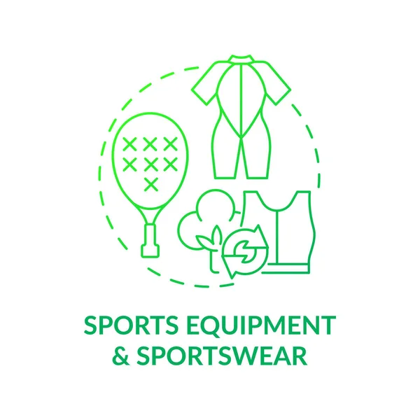 Sportovní Vybavení Koncept Aktivního Oblečení Recyklace Odpadu Výroba Sportovního Oblečení — Stockový vektor