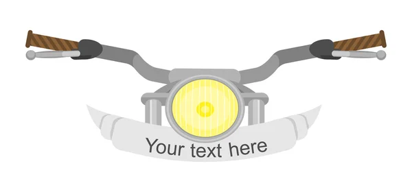 Motorcycle steering wheel — Stock Vector