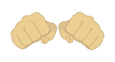 Adam ellerini özetliyor vektör çizim