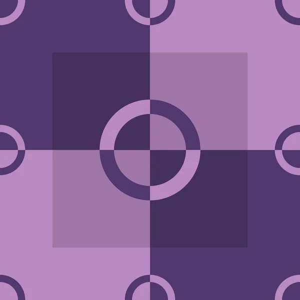 Kreis-Quadrate rastern nahtloses Muster — Stockvektor