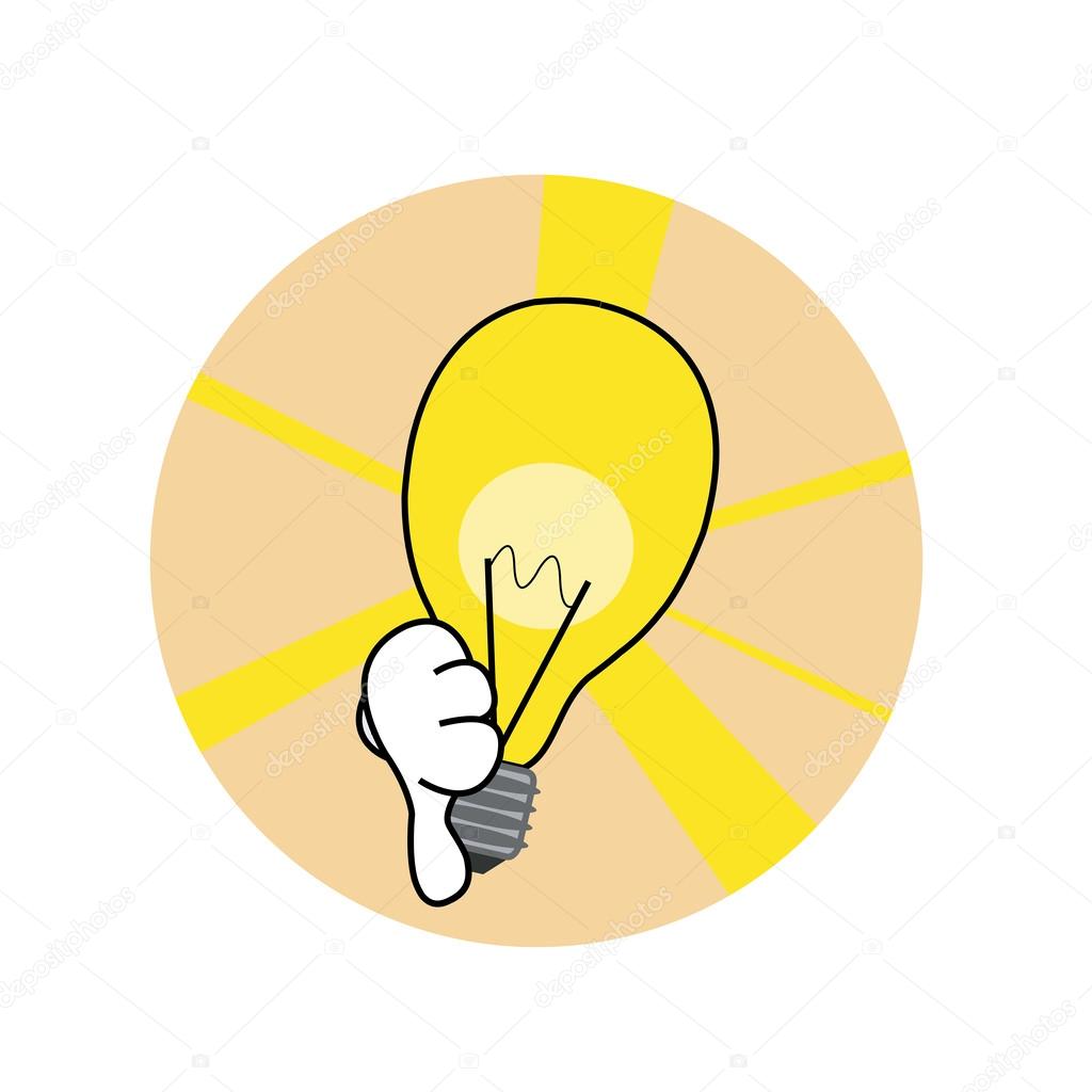 Bad idea icon vector illustration