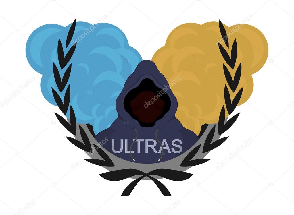 Laurel wreath, ultras, football fan logo
